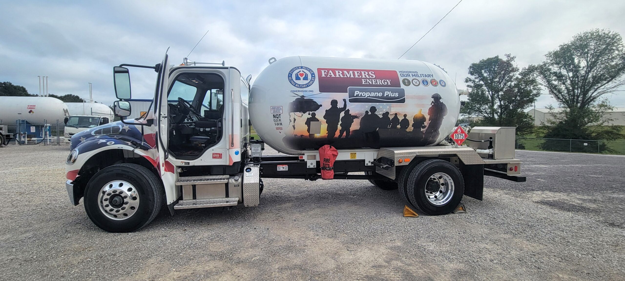 branded propane truck